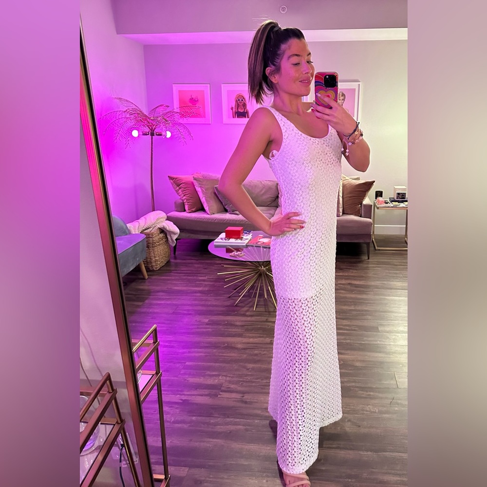 Mimi Chica | Ivory Maxi Dress Medium